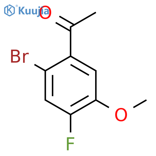 1-(2-Bromo-4-fluoro-5-methoxyphenyl)ethanone structure