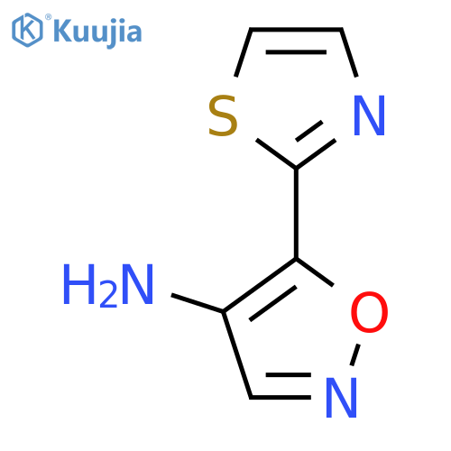 5-(1,3-thiazol-2-yl)-1,2-oxazol-4-amine structure