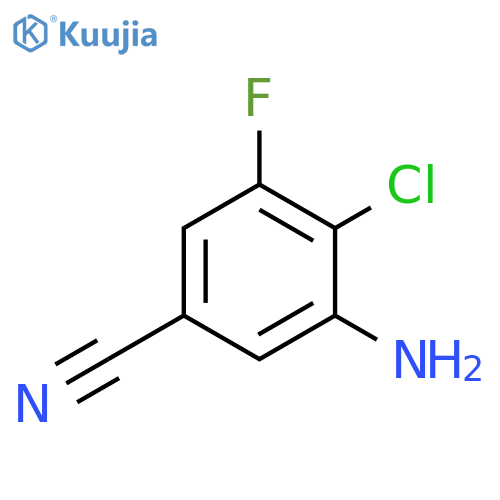 3-Amino-4-chloro-5-fluoro-benzonitrile structure