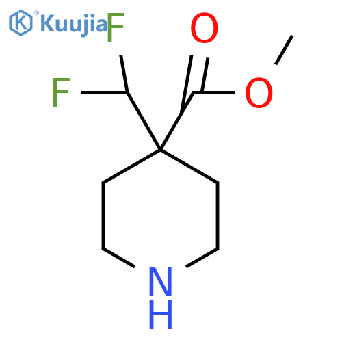 Methyl 4-(difluoromethyl)piperidine-4-carboxylate structure