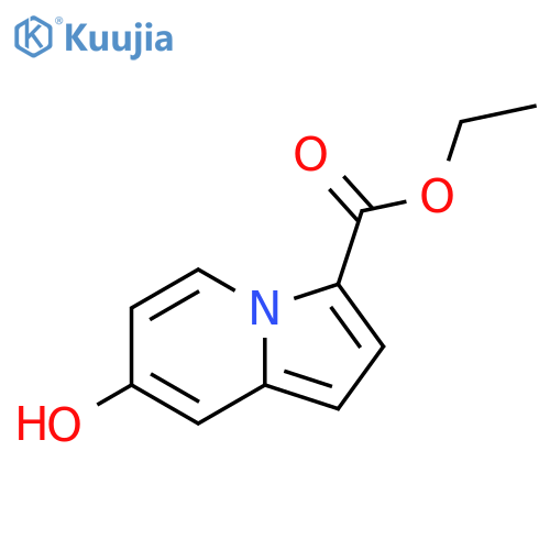 7-Hydroxy-indolizine-3-carboxylic acid ethyl ester structure