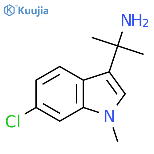 2-(6-chloro-1-methyl-1H-indol-3-yl)propan-2-amine structure
