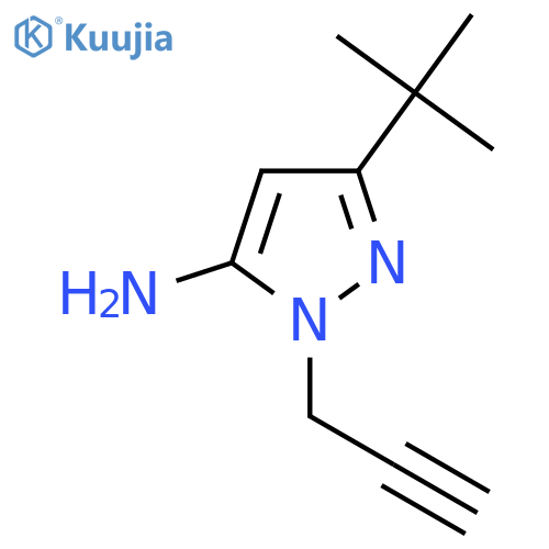 3-(Tert-butyl)-1-(prop-2-yn-1-yl)-1H-pyrazol-5-amine structure