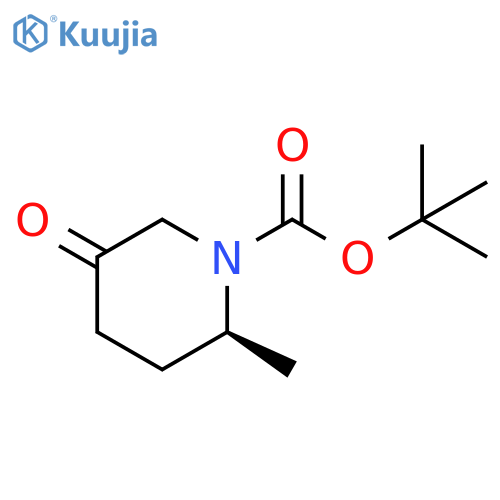 tert-butyl (2S)-2-methyl-5-oxo-piperidine-1-carboxylate structure