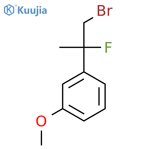 1-(1-Bromo-2-fluoropropan-2-yl)-3-methoxybenzene structure