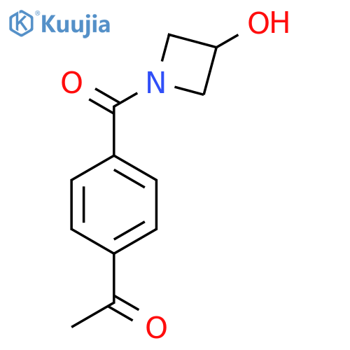1-(4-(3-Hydroxyazetidine-1-carbonyl)phenyl)ethan-1-one structure