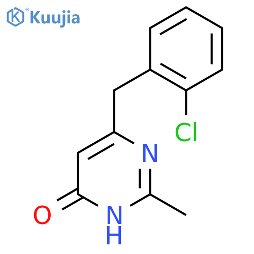 6-(2-Chlorobenzyl)-2-methylpyrimidin-4-ol structure