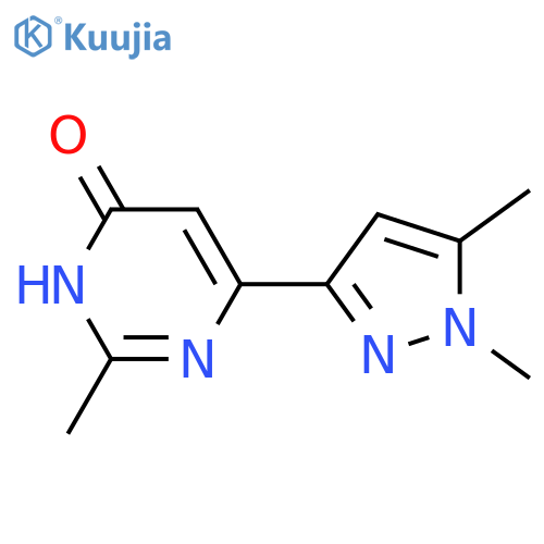 6-(1,5-dimethyl-1H-pyrazol-3-yl)-2-methylpyrimidin-4-ol structure
