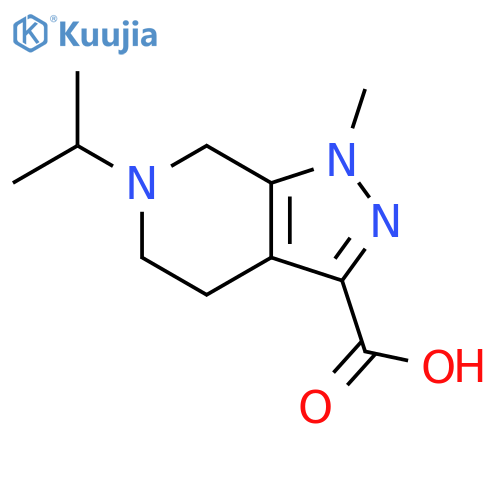 1H-Pyrazolo[3,4-c]pyridine-3-carboxylic acid, 4,5,6,7-tetrahydro-1-methyl-6-(1-methylethyl)- structure