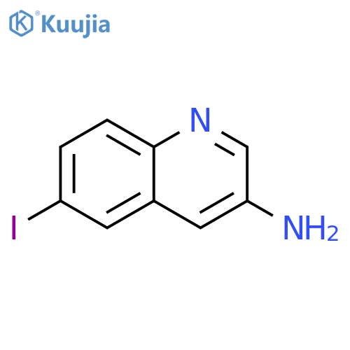 3-Quinolinamine, 6-iodo- structure