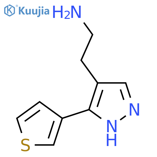 2-(3-(Thiophen-3-yl)-1H-pyrazol-4-yl)ethan-1-amine structure