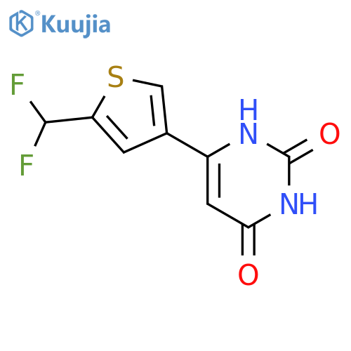 6-[5-(Difluoromethyl)-3-thienyl]pyrimidine-2,4-diol structure