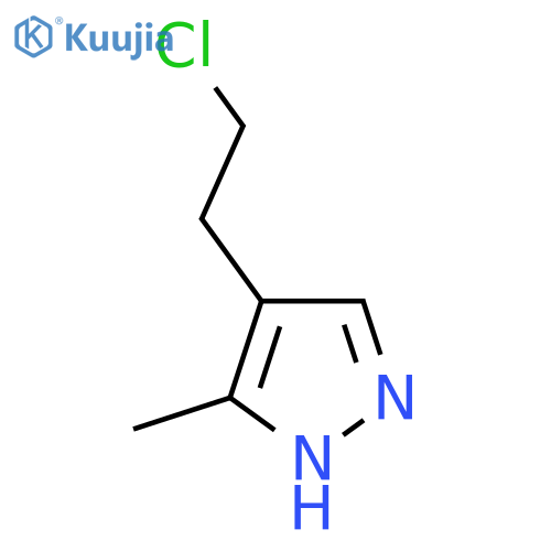 4-(2-chloroethyl)-3-methyl-1H-pyrazole structure