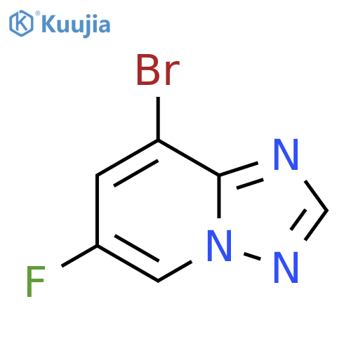 8-Bromo-6-fluoro-1,2,4triazolo1,5-apyridine structure