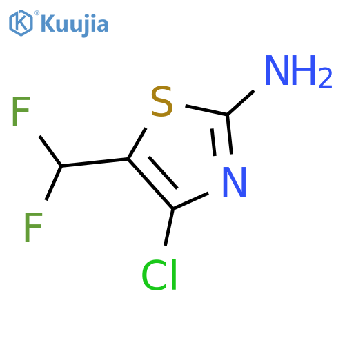 4-Chloro-5-(difluoromethyl)thiazol-2-amine structure