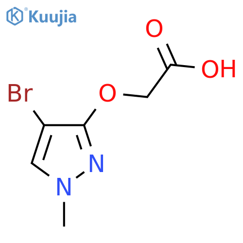 2-(4-Bromo-1-methylpyrazol-3-yl)oxyacetic acid structure