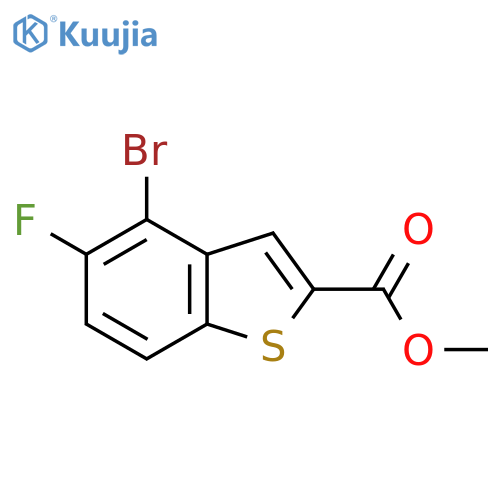 Methyl 4-bromo-5-fluoro-1-benzothiophene-2-carboxylate structure