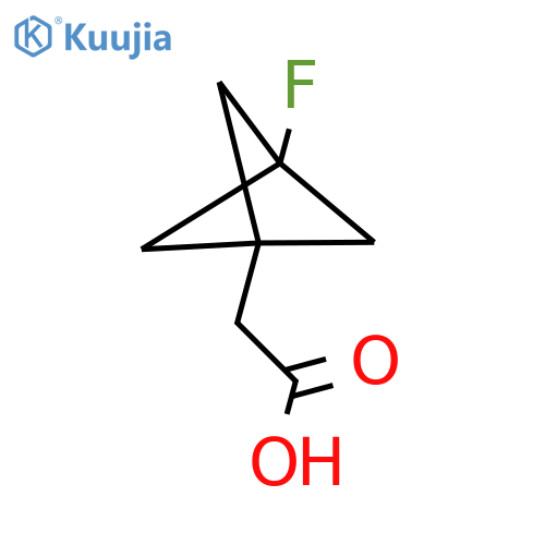 2-{3-fluorobicyclo[1.1.1]pentan-1-yl}acetic acid structure