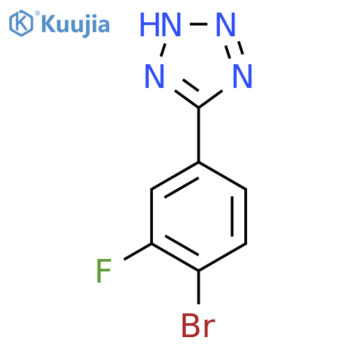 5-(4-Bromo-3-fluoro-phenyl)-2H-tetrazole structure