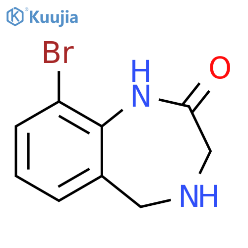 9-bromo-2,3,4,5-tetrahydro-1H-1,4-benzodiazepin-2-one structure