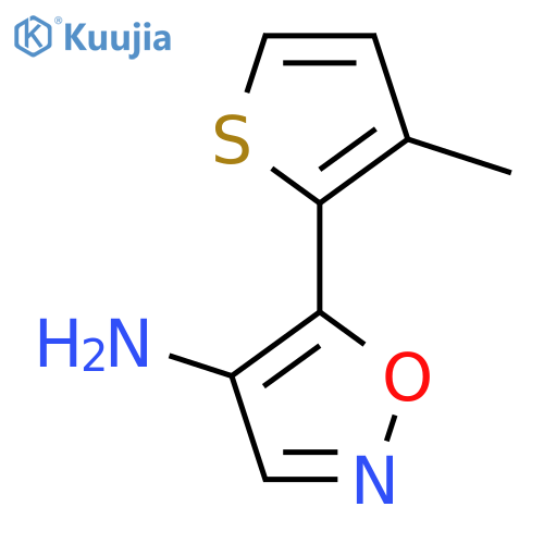 5-(3-methylthiophen-2-yl)-1,2-oxazol-4-amine structure