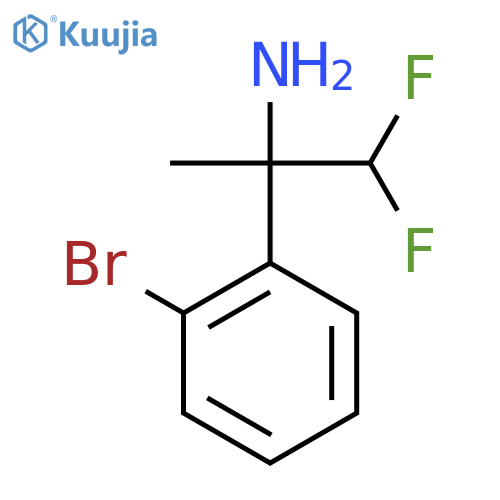 2-(2-bromophenyl)-1,1-difluoropropan-2-amine structure