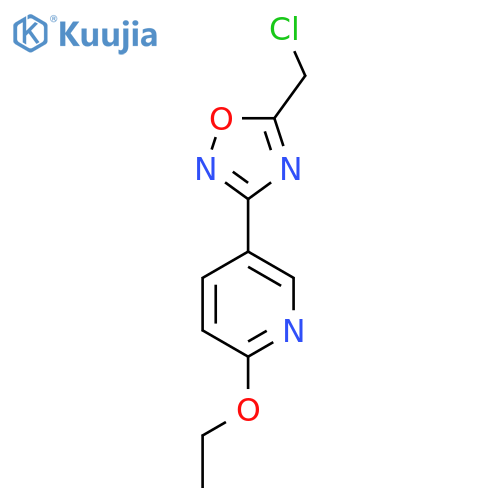 5-(Chloromethyl)-3-(6-ethoxypyridin-3-yl)-1,2,4-oxadiazole structure
