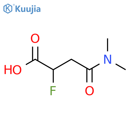 3-(Dimethylcarbamoyl)-2-fluoropropanoic acid structure