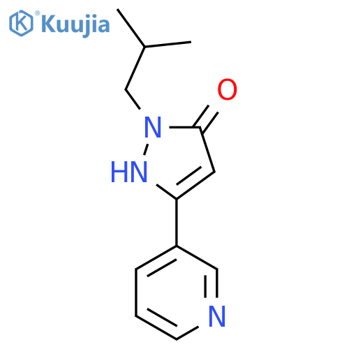 1-isobutyl-3-(pyridin-3-yl)-1H-pyrazol-5-ol structure
