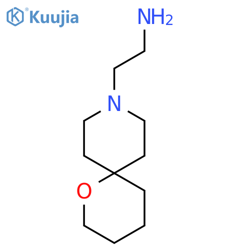 2-(1-Oxa-9-azaspiro[5.5]undecan-9-yl)ethan-1-amine structure