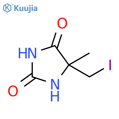 5-(iodomethyl)-5-methylimidazolidine-2,4-dione structure
