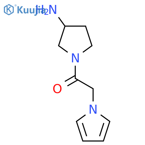 1-(3-Aminopyrrolidin-1-yl)-2-(1H-pyrrol-1-yl)ethan-1-one structure