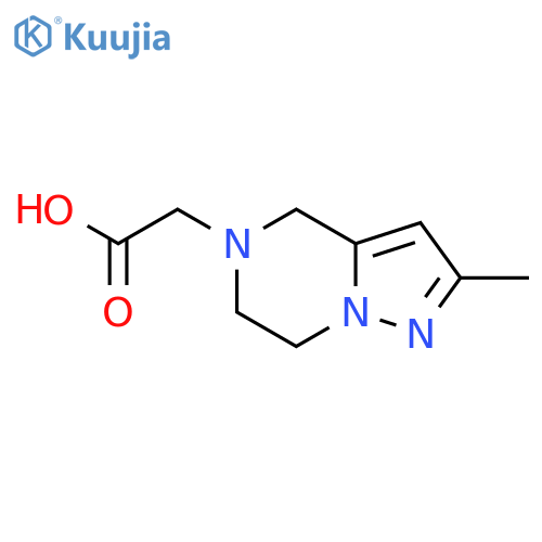 2-(2-methyl-6,7-dihydropyrazolo[1,5-a]pyrazin-5(4H)-yl)acetic acid structure
