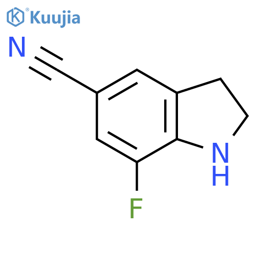 7-Fluoroindoline-5-carbonitrile structure