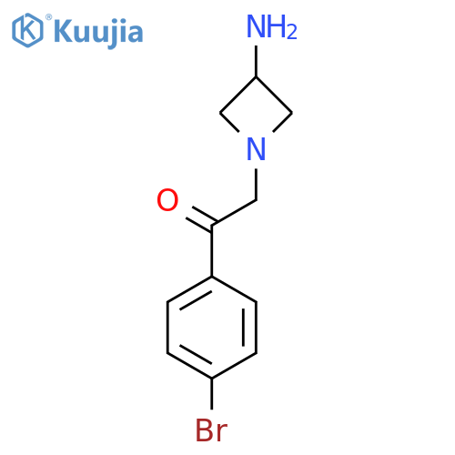 2-(3-Aminoazetidin-1-yl)-1-(4-bromophenyl)ethan-1-one structure