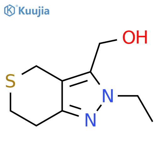 (2-Ethyl-2,4,6,7-tetrahydrothiopyrano[4,3-c]pyrazol-3-yl)methanol structure