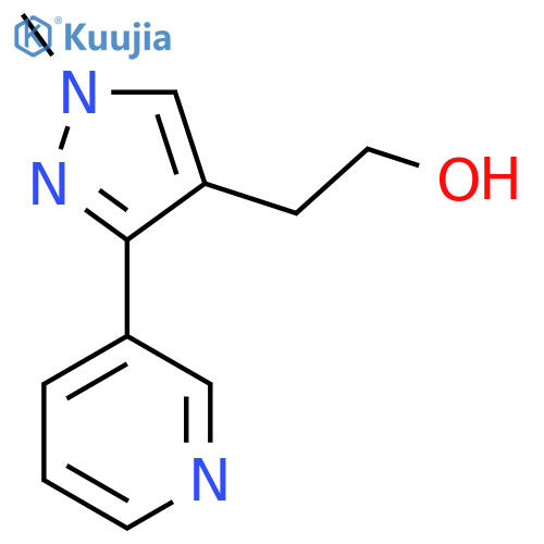 2-(1-methyl-3-(pyridin-3-yl)-1H-pyrazol-4-yl)ethan-1-ol structure
