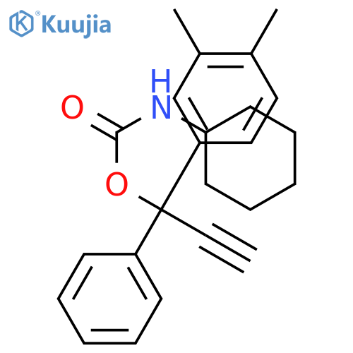 1-(3,4-dimethylphenyl)-1-phenylprop-2-yn-1-yl cyclohexylcarbamate structure