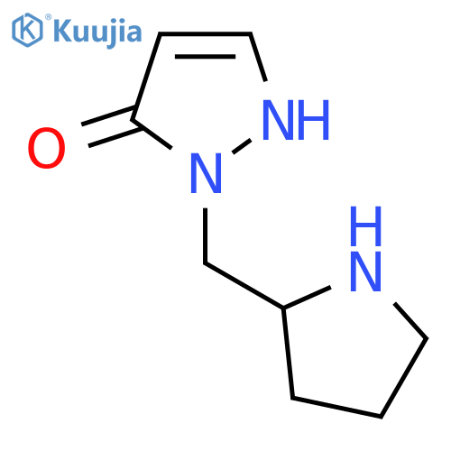 1-(Pyrrolidin-2-ylmethyl)-1H-pyrazol-5-ol structure