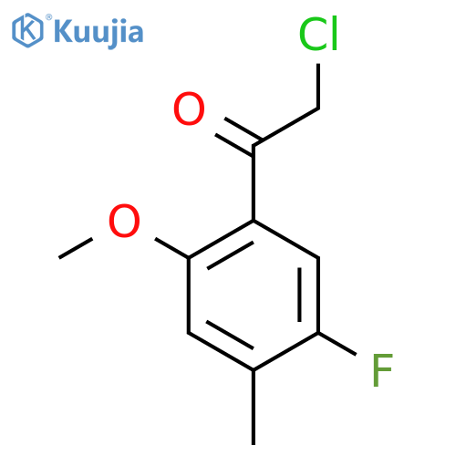 2-chloro-1-(5-fluoro-2-methoxy-4-methylphenyl)ethan-1-one structure
