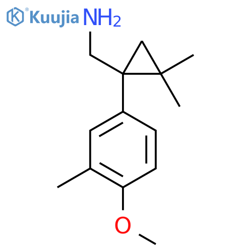 1-(4-methoxy-3-methylphenyl)-2,2-dimethylcyclopropylmethanamine structure