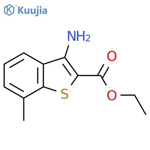 Ethyl 3-amino-7-methylbenzo[b]thiophene-2-carboxylate structure