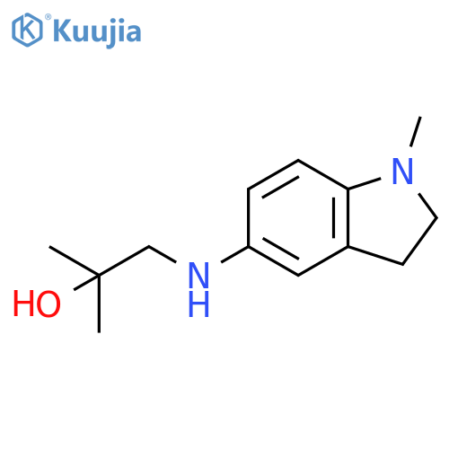 2-methyl-1-(1-methyl-2,3-dihydro-1H-indol-5-yl)aminopropan-2-ol structure