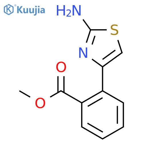 methyl 2-(2-amino-1,3-thiazol-4-yl)benzoate structure