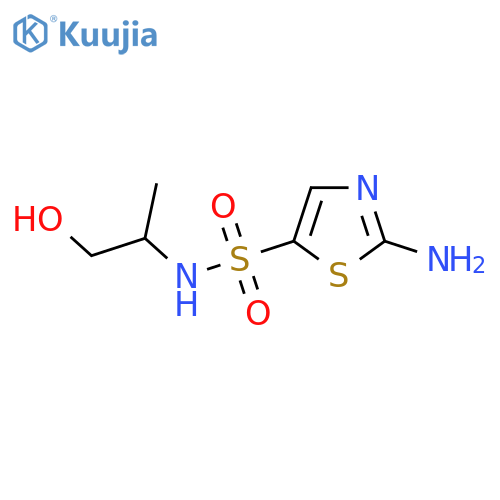 2-Amino-N-(1-hydroxypropan-2-yl)thiazole-5-sulfonamide structure
