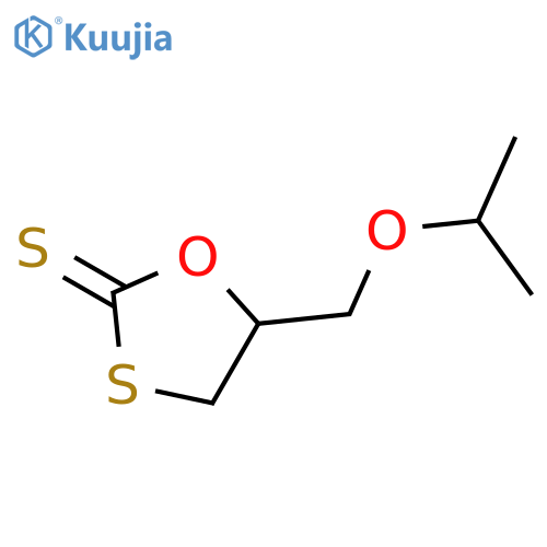 1,3-Oxathiolane-2-thione, 5-[(1-methylethoxy)methyl]- structure