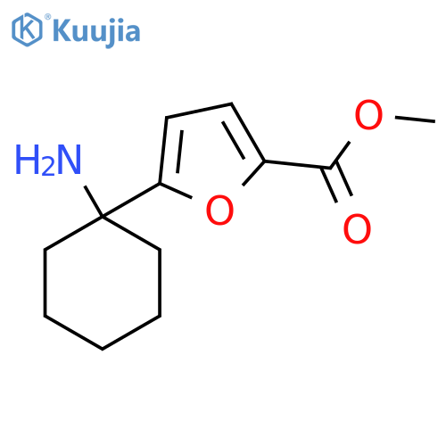 methyl 5-(1-aminocyclohexyl)furan-2-carboxylate structure