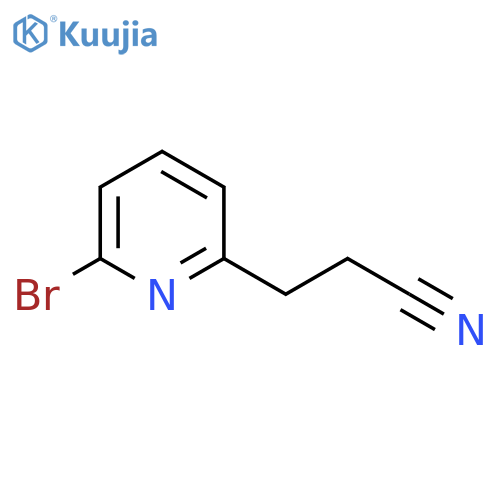 3-(6-bromopyridin-2-yl)propanenitrile structure