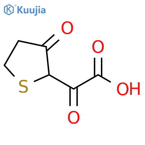 2-oxo-2-(3-oxothiolan-2-yl)acetic acid structure