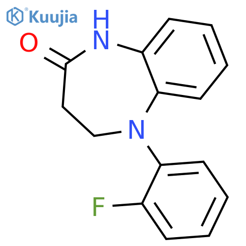 2H-1,5-Benzodiazepin-2-one, 5-(2-fluorophenyl)-1,3,4,5-tetrahydro- structure